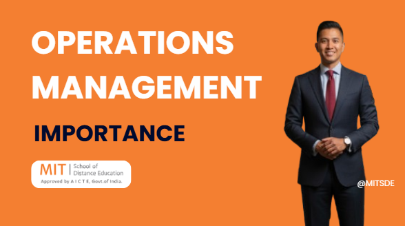 Importance of operations management