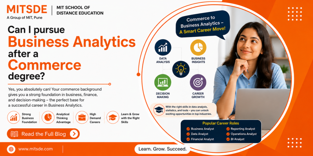 Pursuing business analytics with a commerce degree