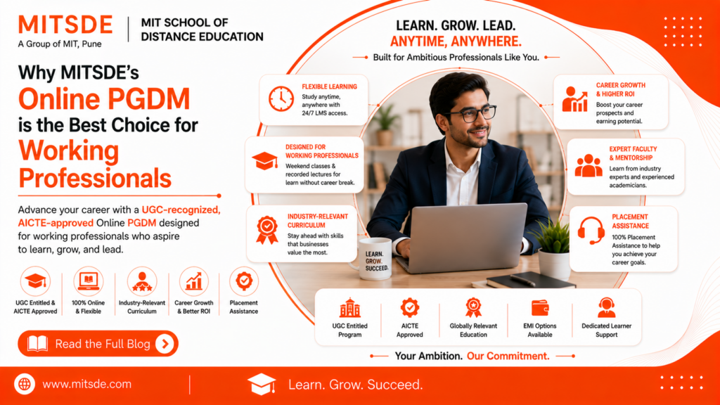 Online PGDM is the Best Choice for Working Professionals