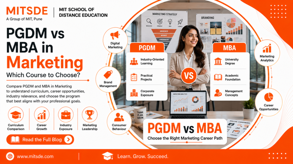 PGDM vs MBA marketing comparison