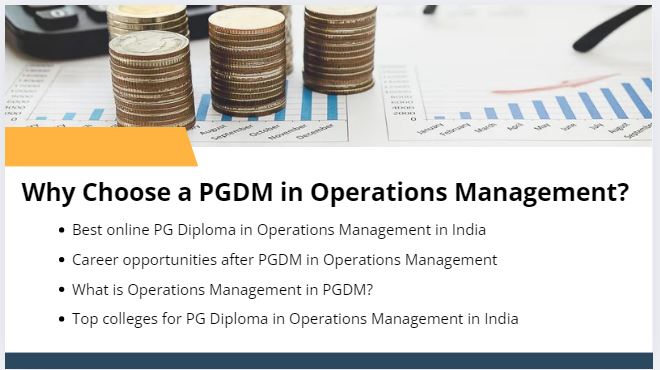 Why Choose a PGDM in Operations Management