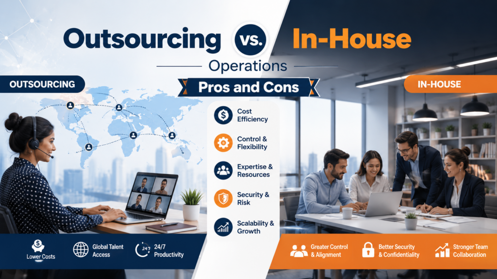 outsourcing vs. in-house operations