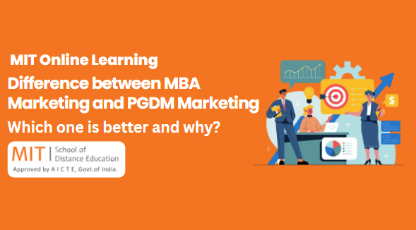 difference between mba marketing and pgdm marketing