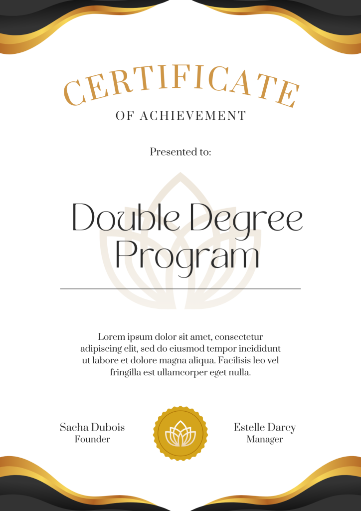 Dual Degree Programs in India