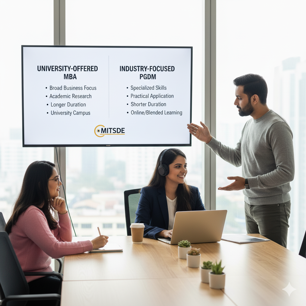 University-Offered MBA vs. Industry-Focused PGDM