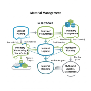what is the material management process in supply chain