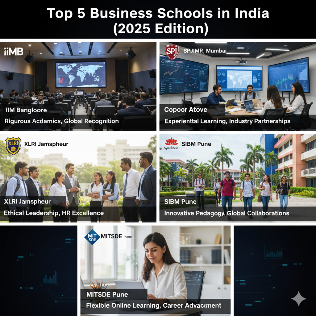 Top 5 Business Schools in India (2025 Edition)