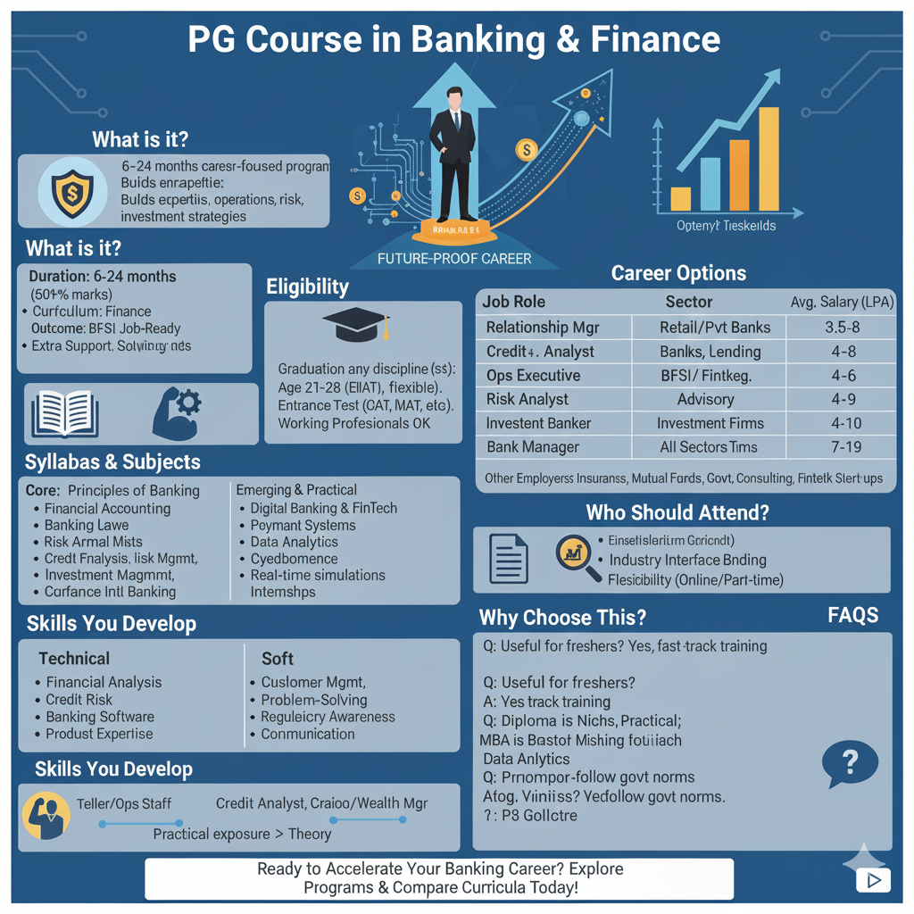 Dream Banking Job? Start with a PG in Banking & Finance