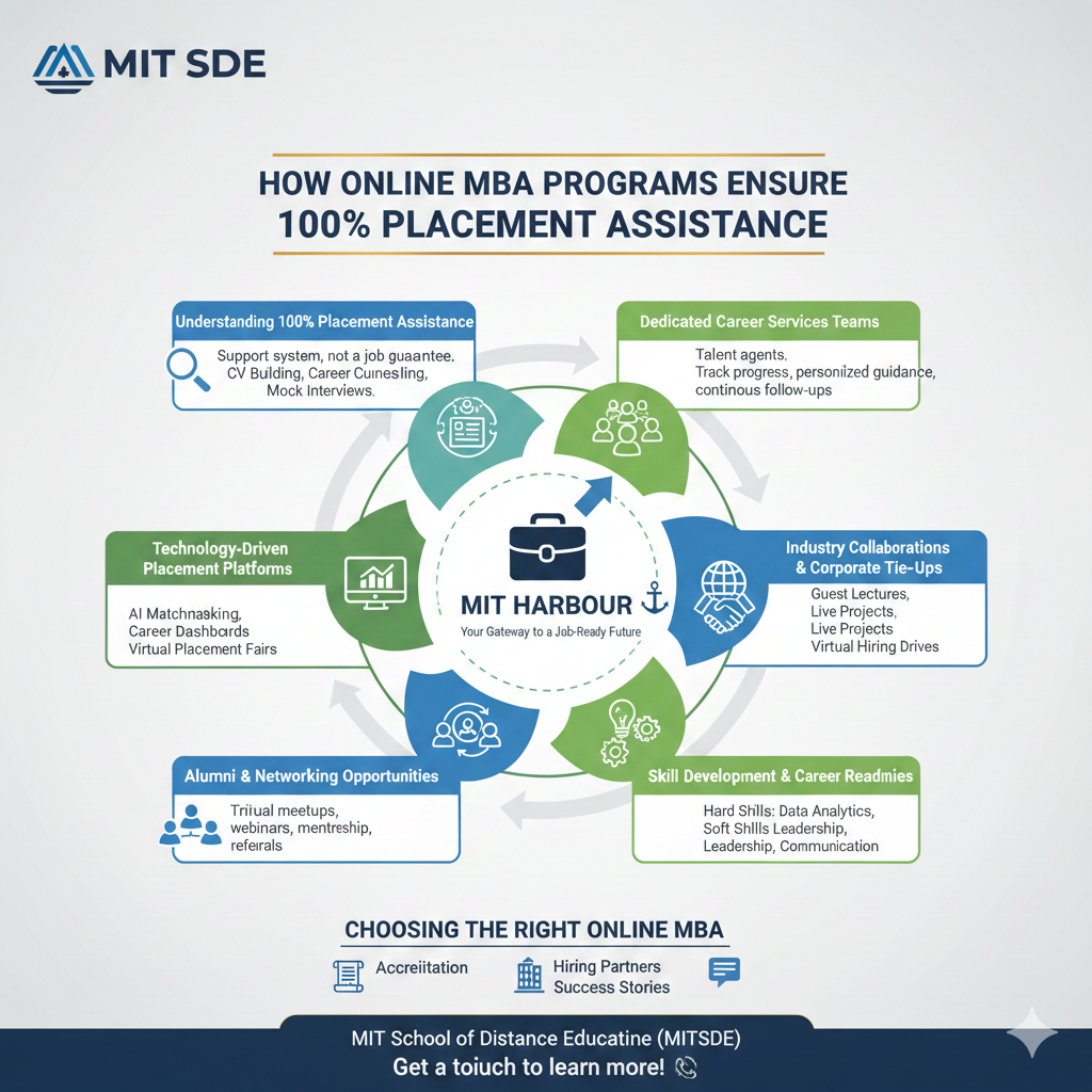 How Online MBA Ensures 100% Placement Assistance