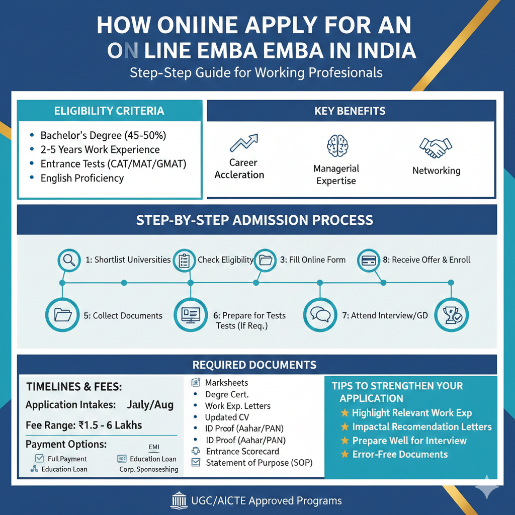 Online EMBA Steps by step guide Admissions