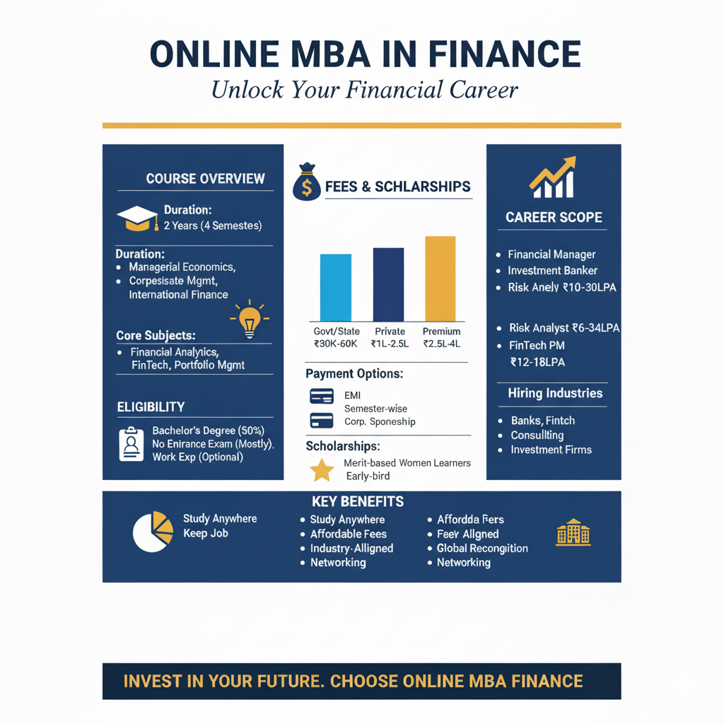 Online MBA in Finance Course Details, Fees & Career Scope