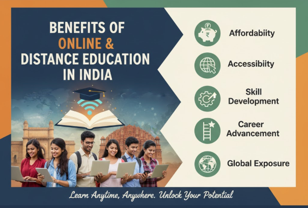 benefits of online & distance education in india