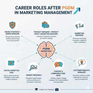 career roles after pgdm in marketing management