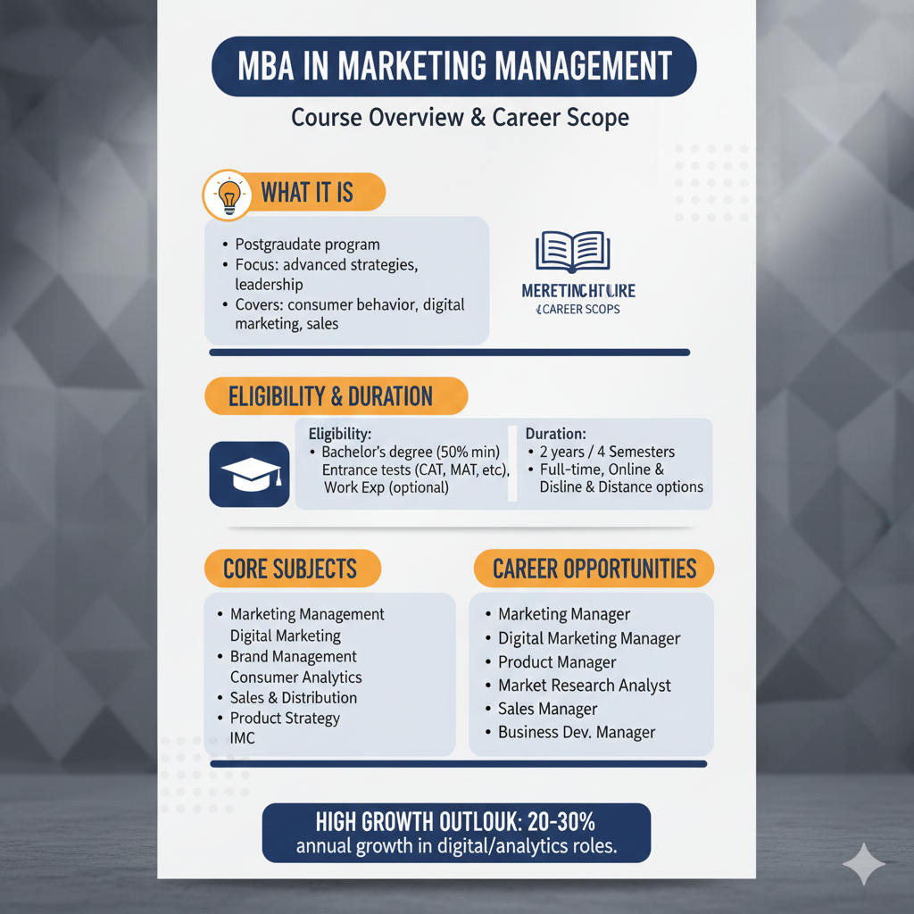 mba in marketing course details