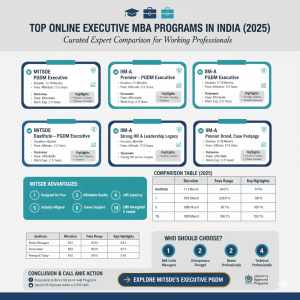 top online Executive MBA programs for working professionals in India