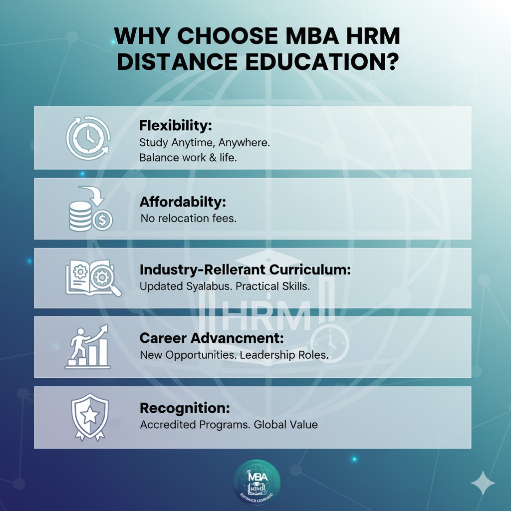 why choose mba hrm distance education