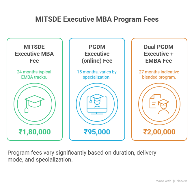 MITSDE Executive MBA Program Fees