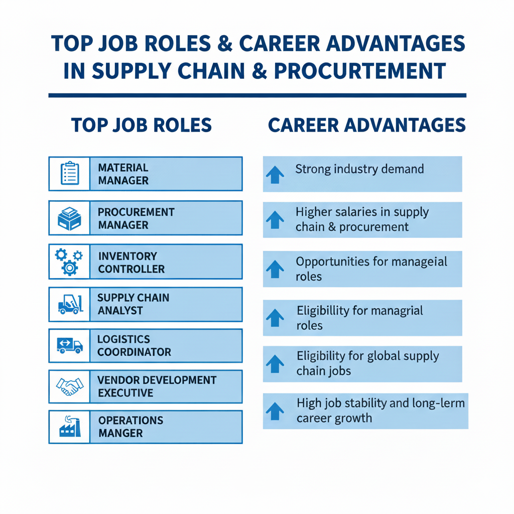 PGDM material management job roles, career