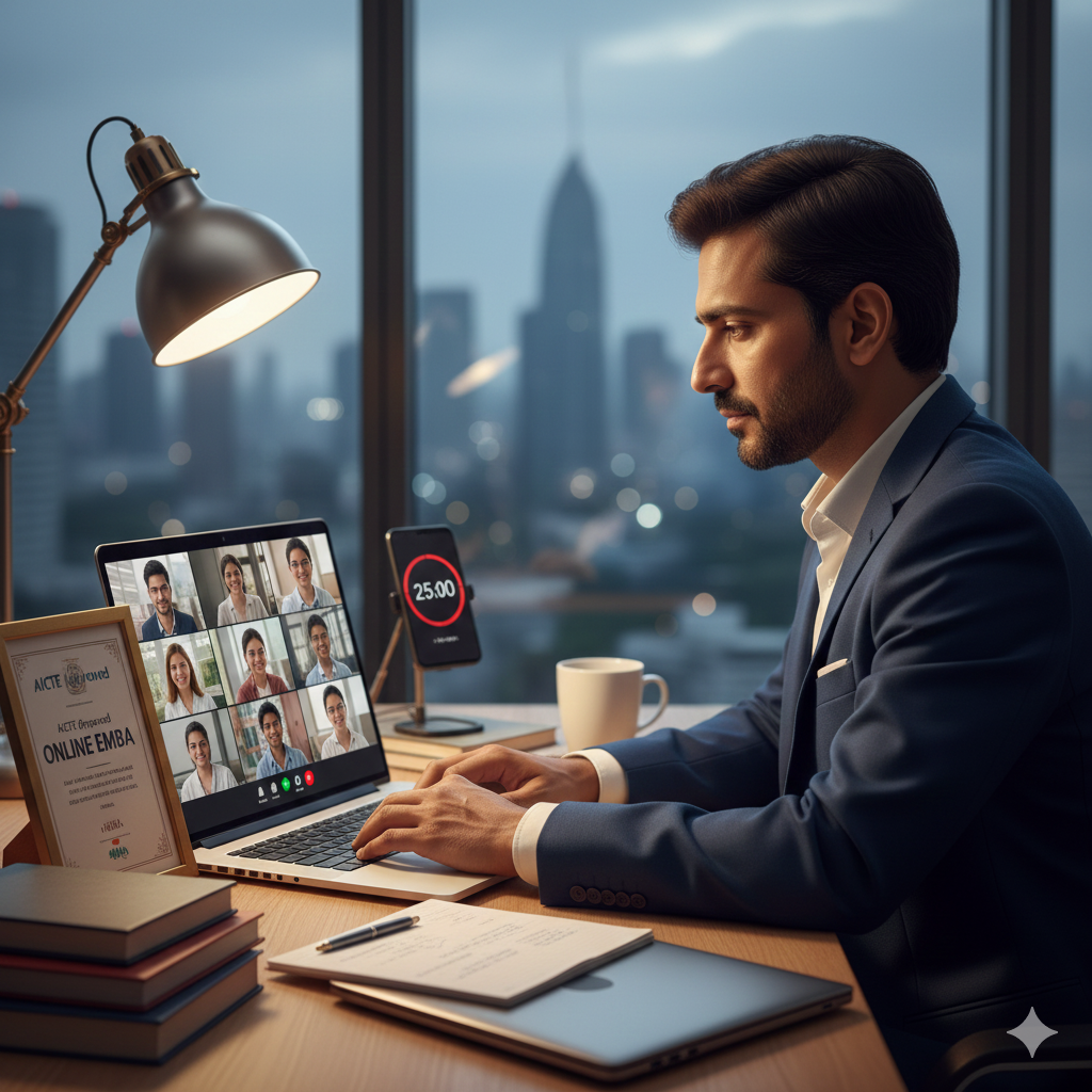 online EMBA work balance