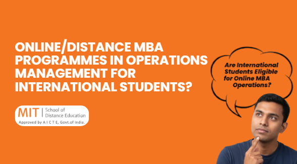 online distance mba programmes in operations management