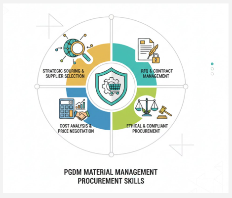pgdm material management procurement skills
