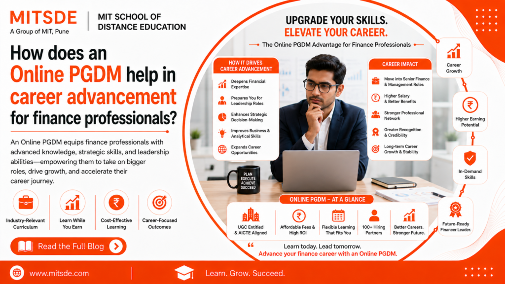 Online PGDM for Finance Career Growth
